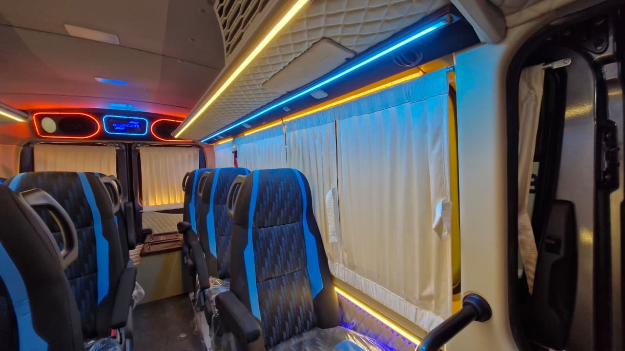 Luxury interior LED seating