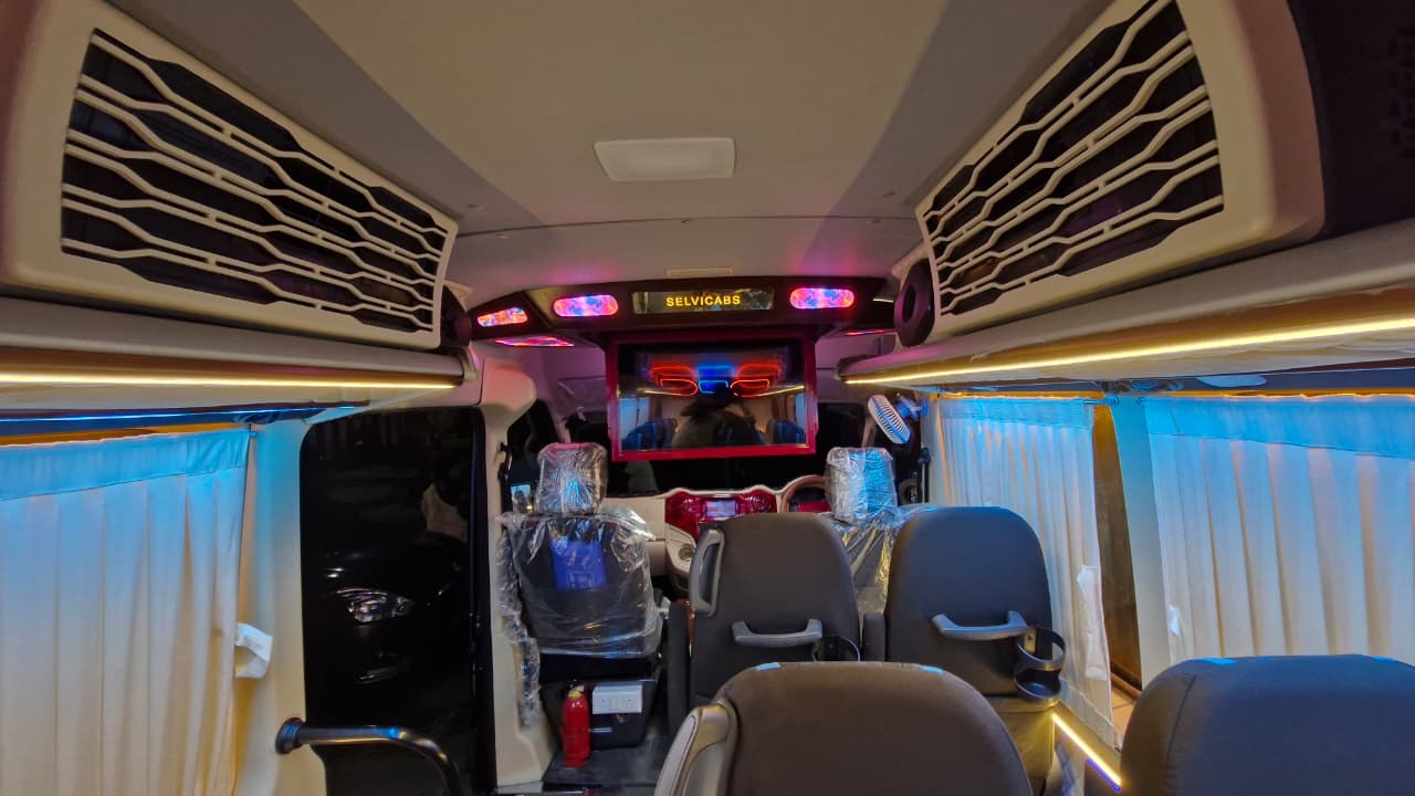 Front cabin LED interior